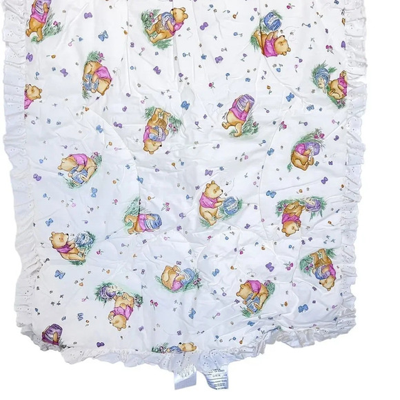 Vintage Red Calliope Disney Pooh Eating Honey‎ 1997 Comforter - Picture 3 of 5